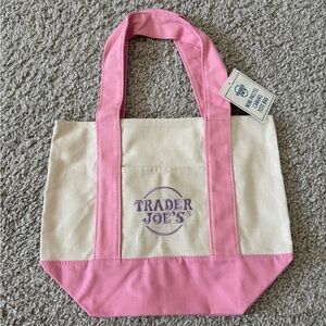 Trader joe’s mini tote - pink